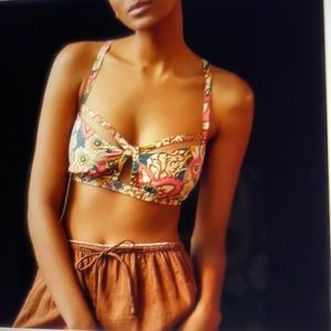 Anthropologie pilcro printed surf bra top. NWT
